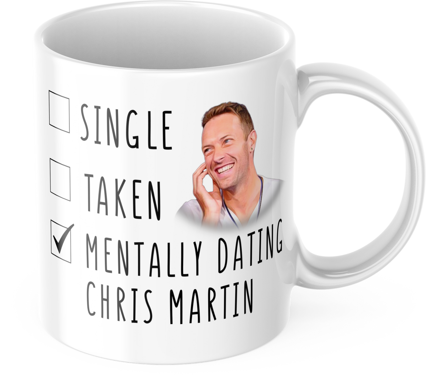Mentally Dating Chris Martin Mug - Funny Chris Martin Gift Mothers Day Gift Mug