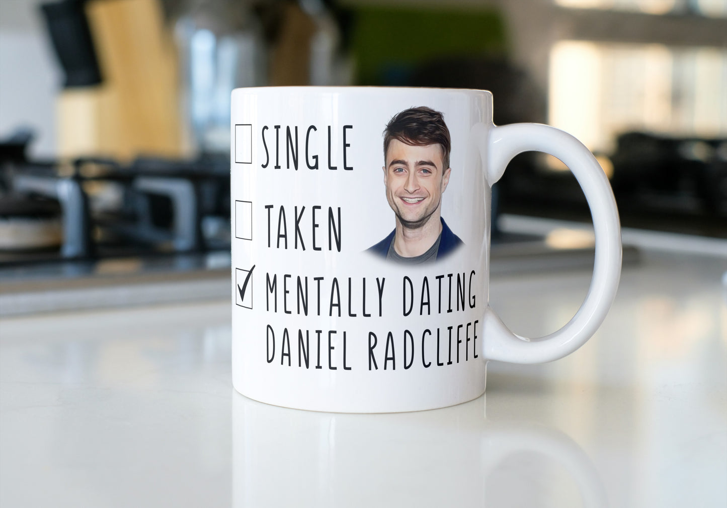 Mentally Dating Daniel Radcliffe Coffee Mug - Harry Potter Mug - Mothers Day Gift Mug