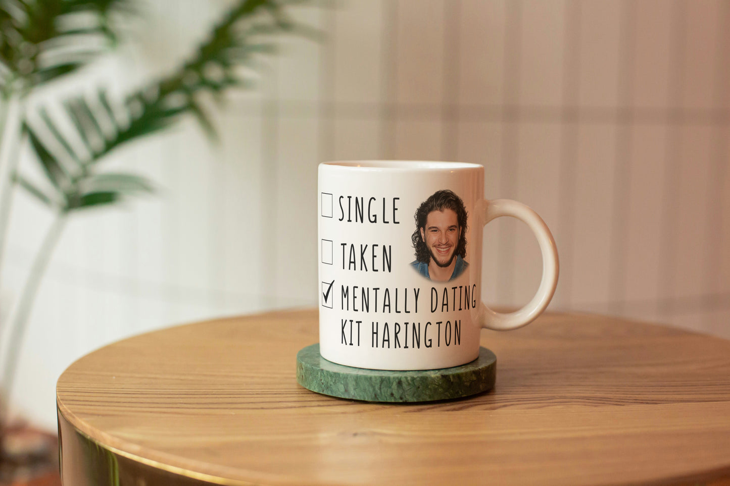 Funny Kit Harrington Coffee Mug - Mentally Dating Kit Harington - Kit Harington from Game Of Thones - Mothers Day Gift Mug