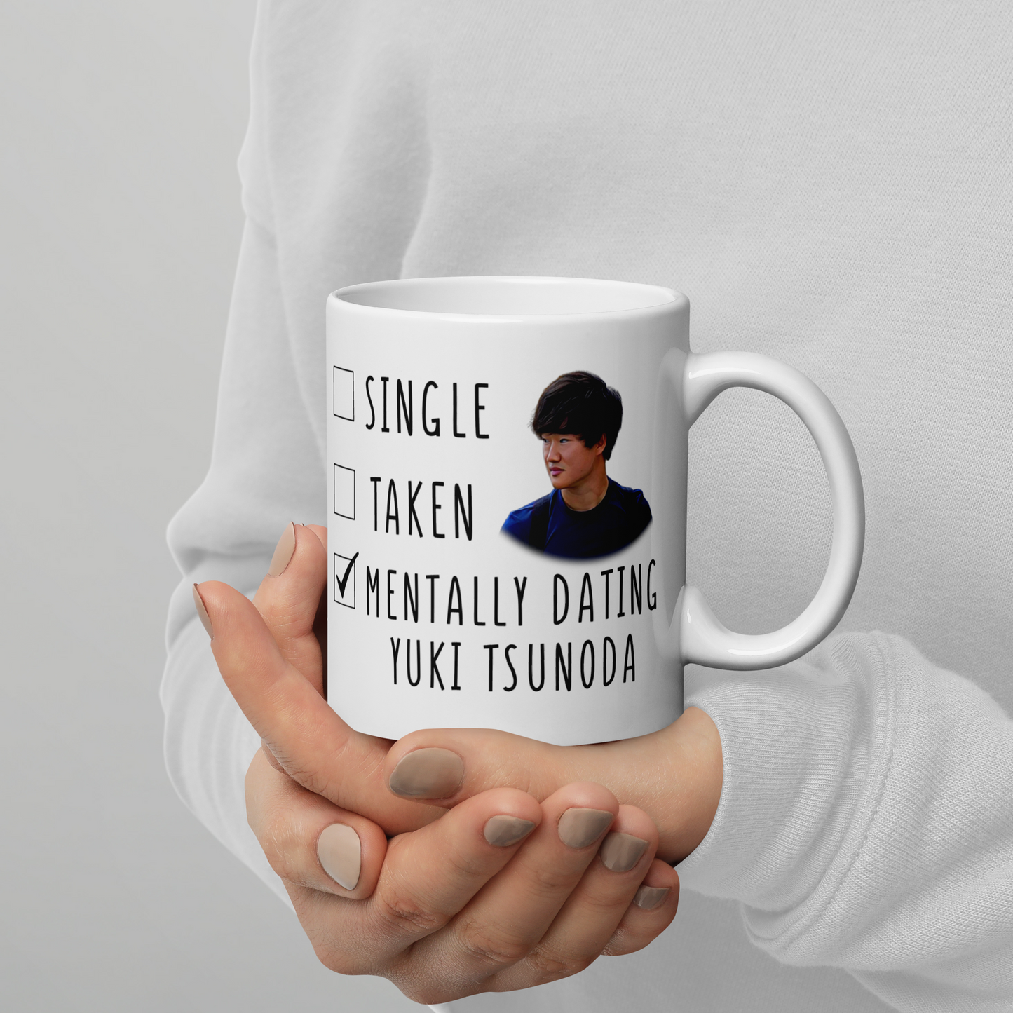 Mentally Dating Yuki Tsunoda - Funny F1 Mug - Mothers Day Gift Mug