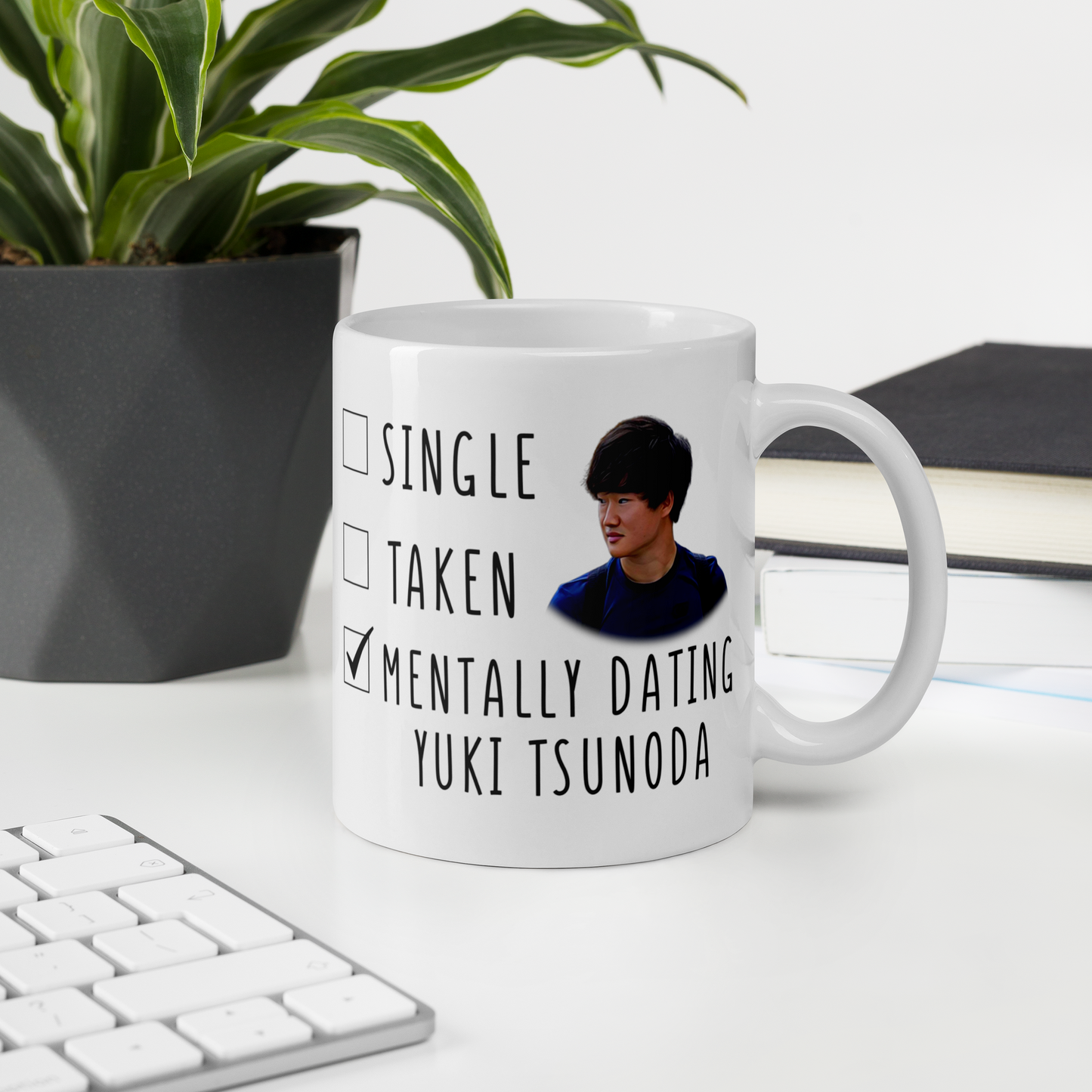 Mentally Dating Yuki Tsunoda - Funny F1 Mug - Mothers Day Gift Mug