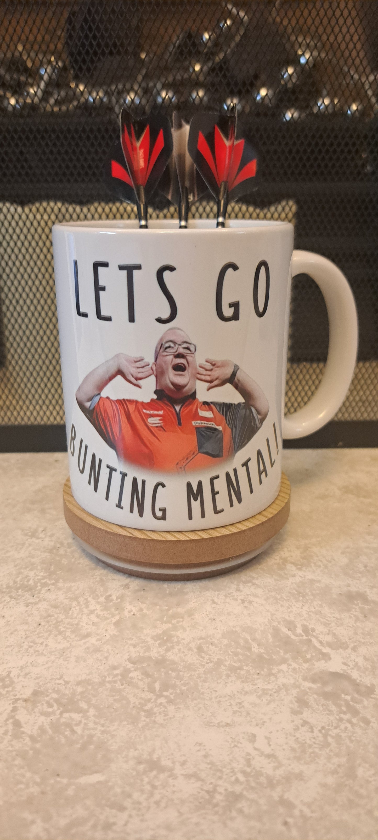 Stephen Bunting Mental Coffee Gift Mug - Lets Go Bunting Mental!