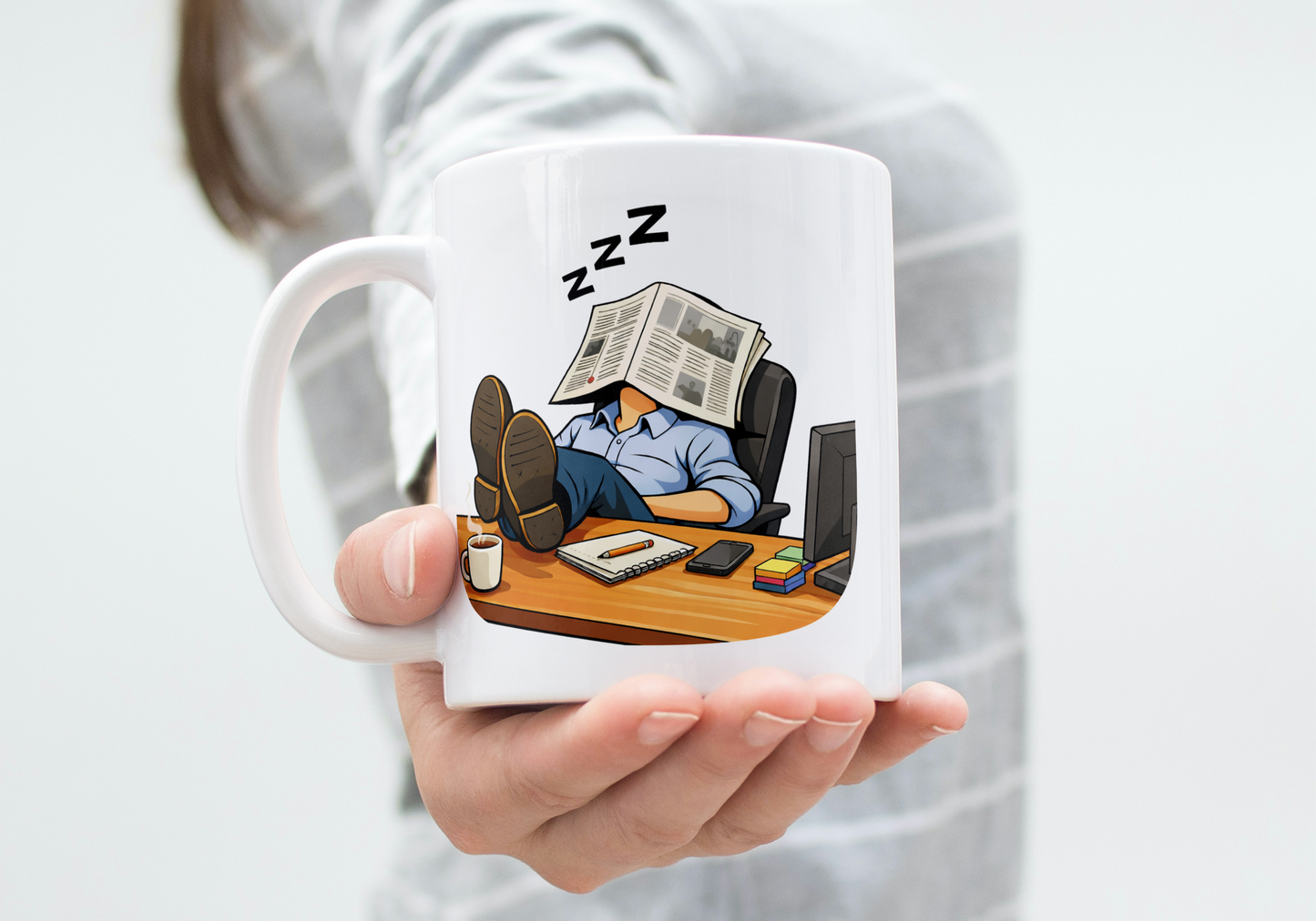 Funny Do Not Disturb Coffee Mug - For Lazy People - Funny Office/Workplace Mug