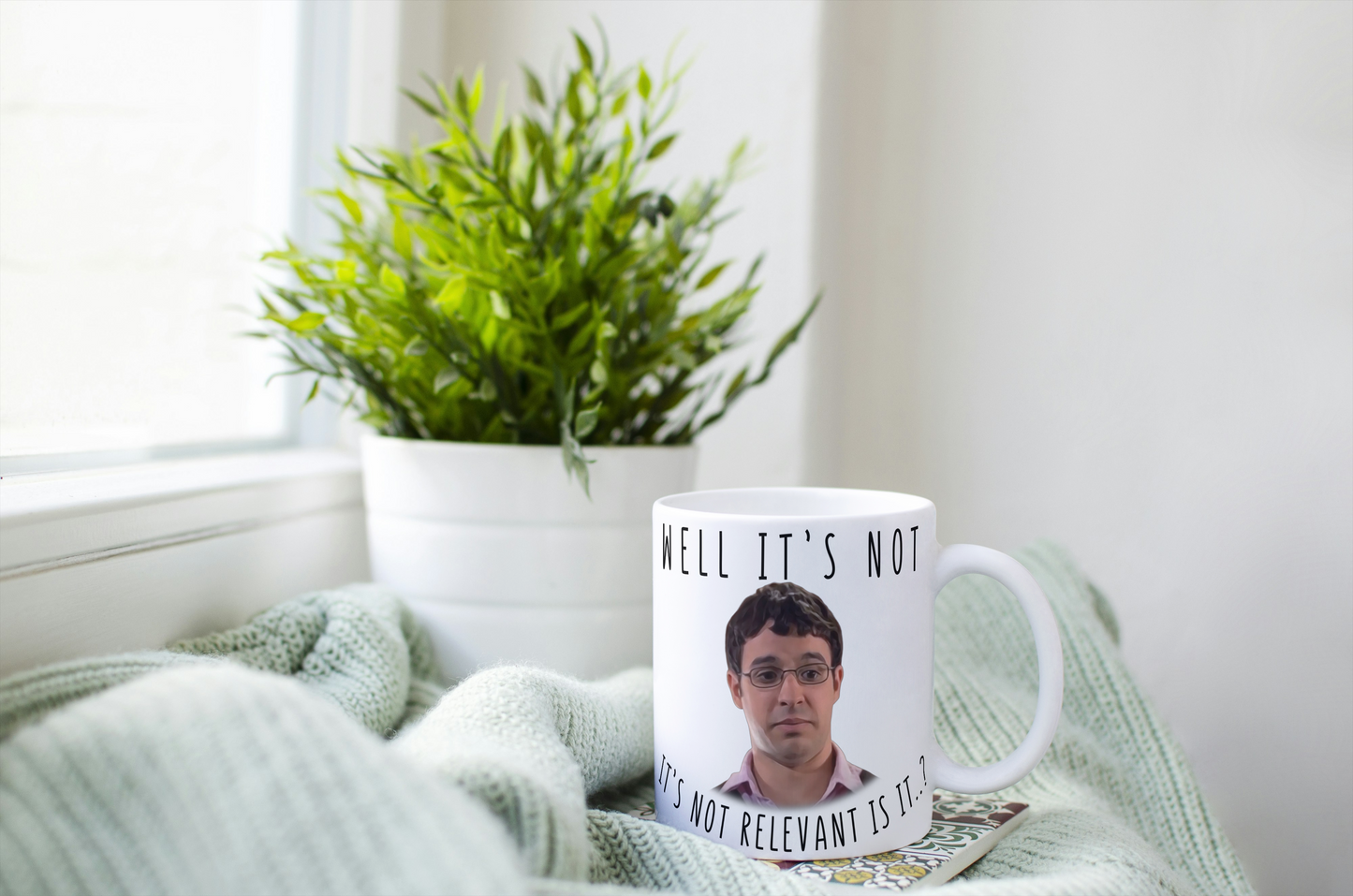 Will McKenzie Inbetweeners Coffee Mug - It's not relevant is it?