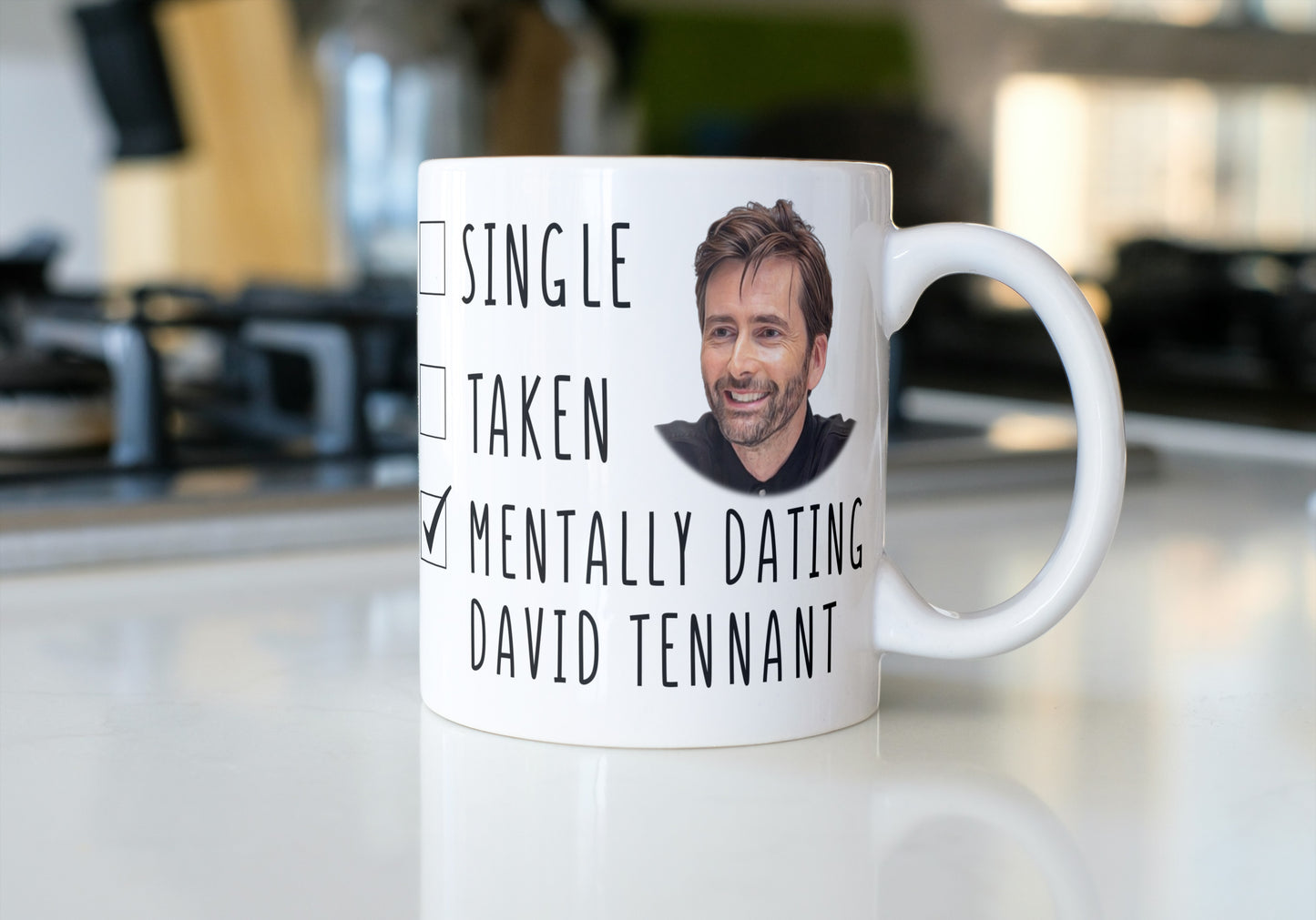 Mentally Dating David Tennant Coffee Mug - Funny David Tennant Gift