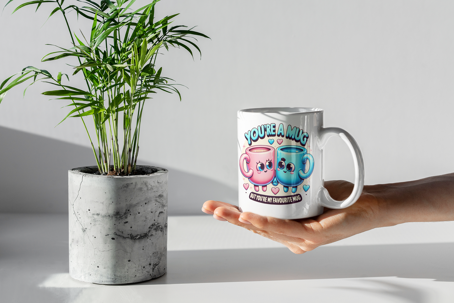 Funny Valentines Mug - You're a mug but you're my favourite mug - Funny Mug for Boyfriend, Girlfriend