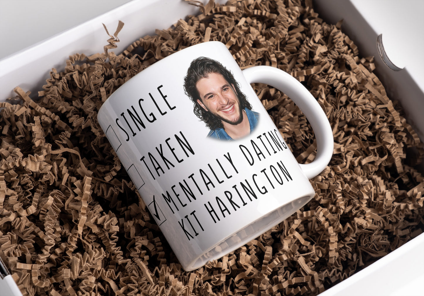 Funny Kit Harrington Coffee Mug - Mentally Dating Kit Harington - Kit Harington from Game Of Thones