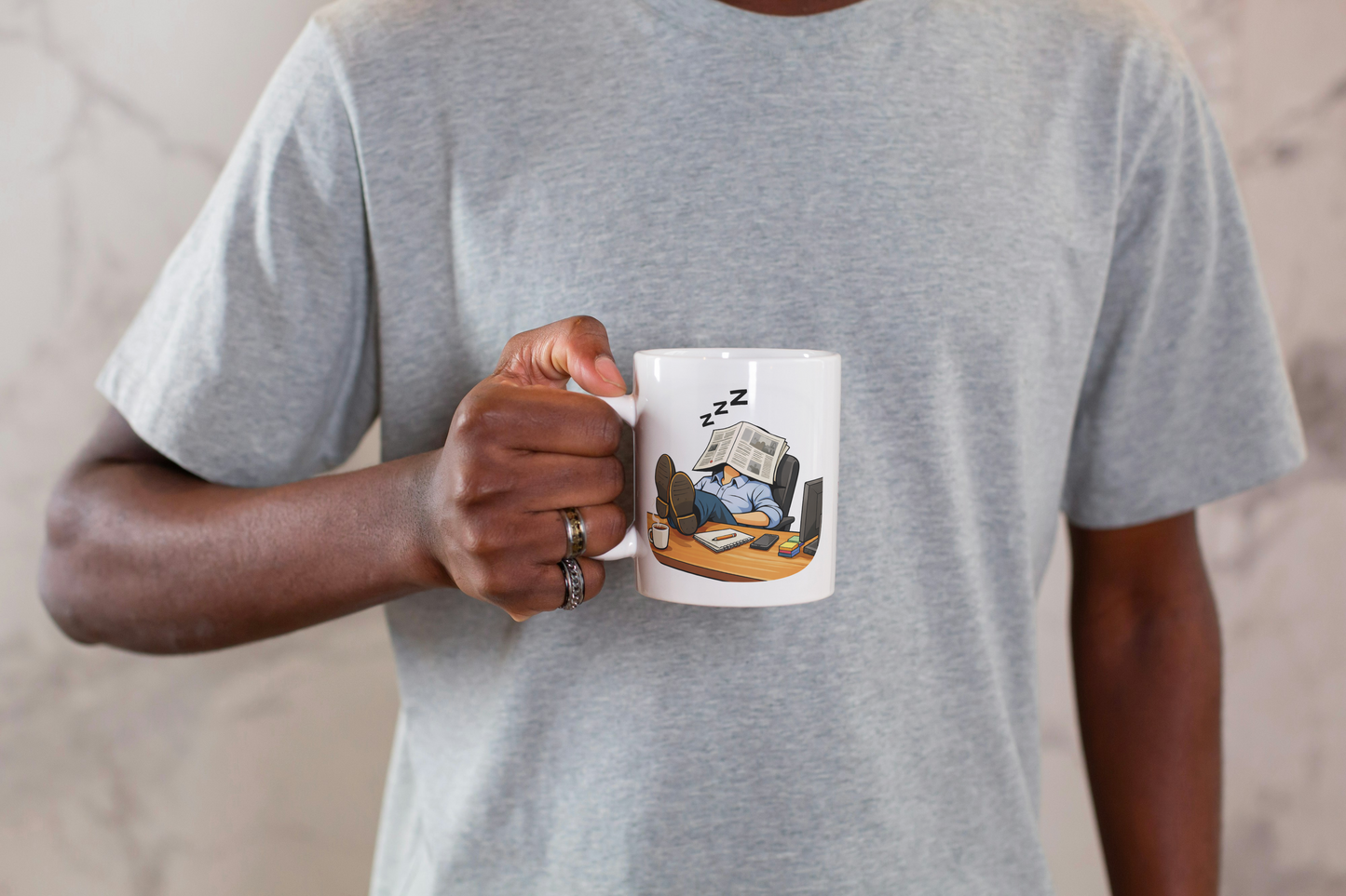 Funny Do Not Disturb Coffee Mug - For Lazy People - Funny Office/Workplace Mug