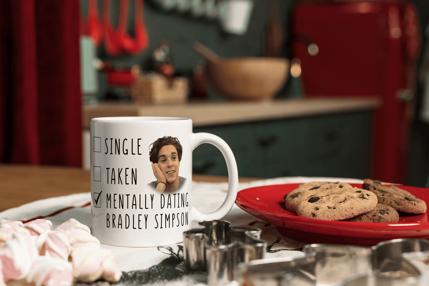 The Vamps Bradley Simpson Coffee Gift Mug - Funny "Mentally Dating" Coffee Gift Mug