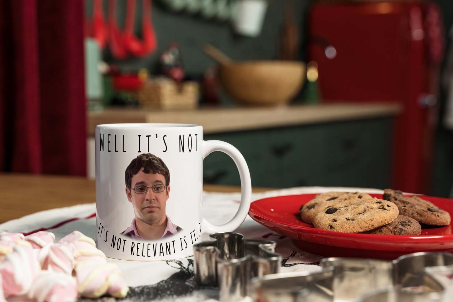 Will McKenzie Inbetweeners Coffee Mug - It's not relevant is it?