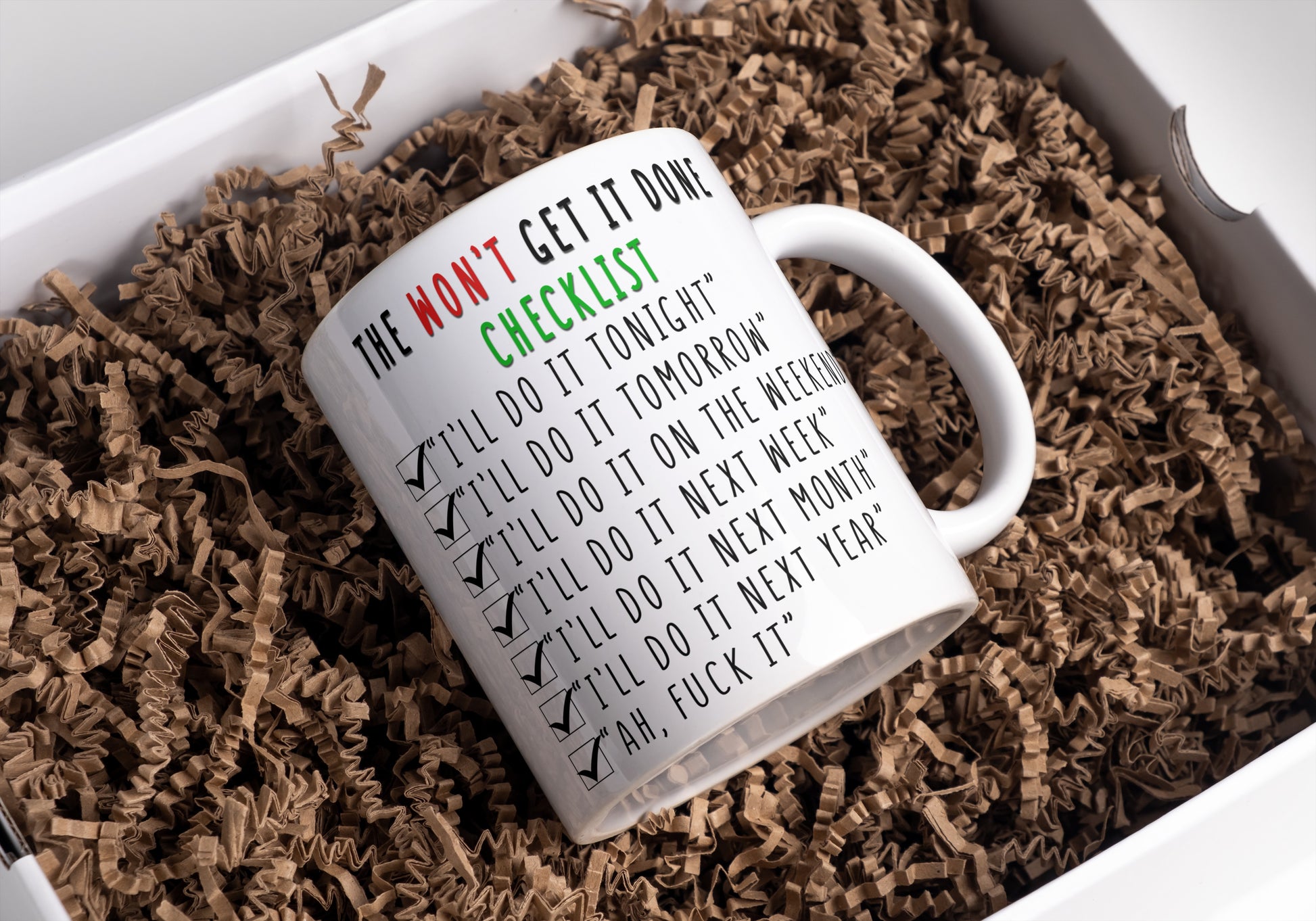 Funny procrastinator Mug - order now NOT tomorrow!