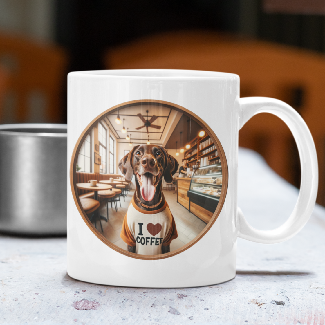 Cute German Shorthaired Pointer Coffee Mug