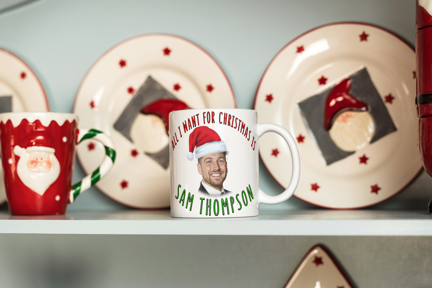 Sam Thompson Christmas Mug All I want for Christmas