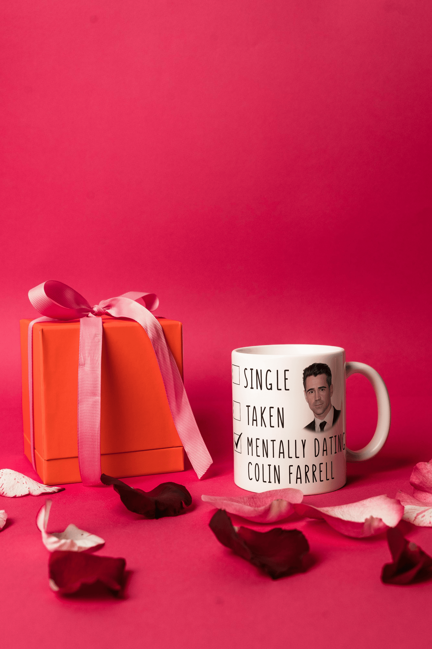 Funny Colin Farrell Coffee Gift Mug - Mentally Dating Colin Farrell