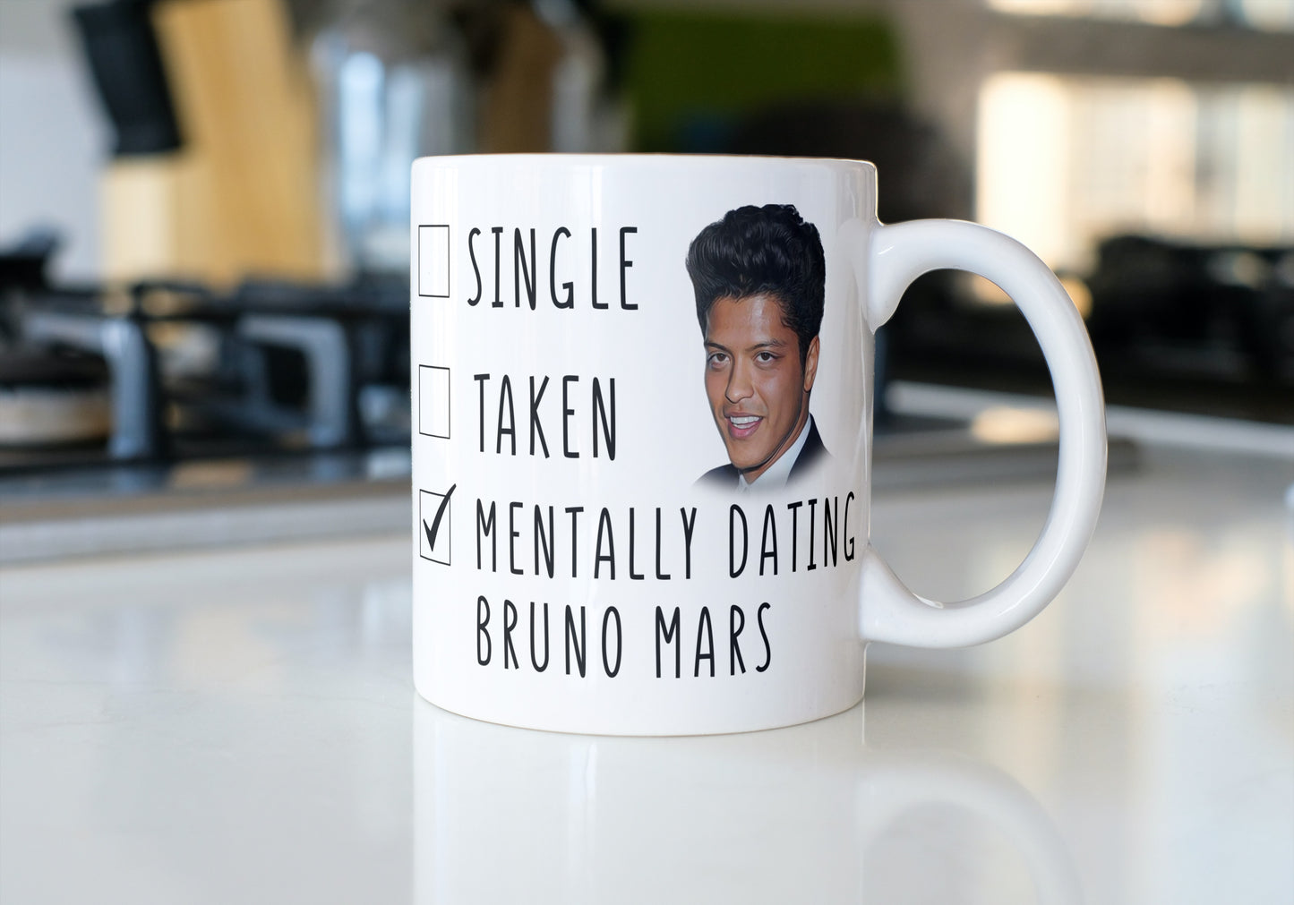 Mentally Dating Bruno Mars Coffee Mug