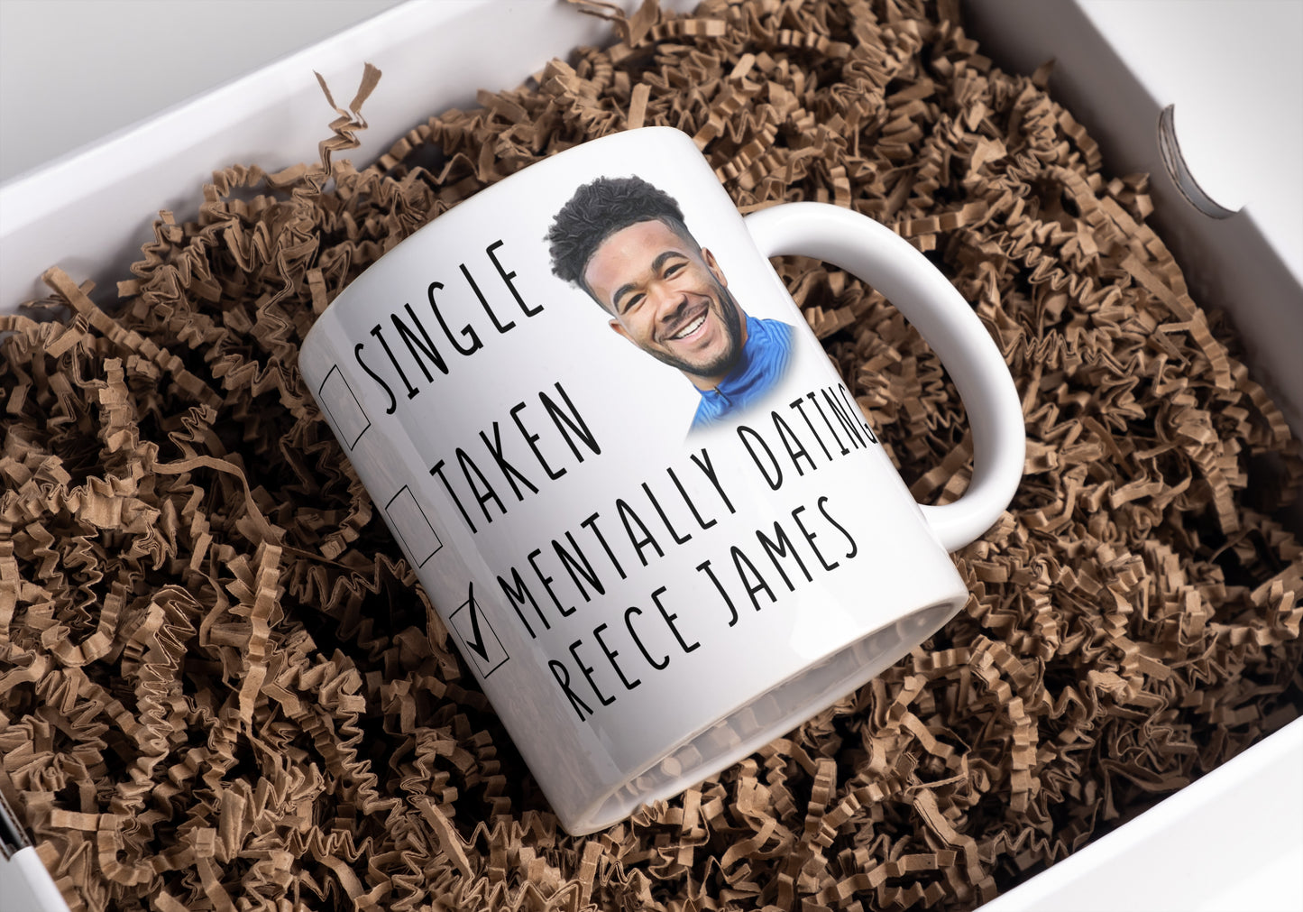 Funny Reece James Coffee Mug - Mentally Dating Reece James