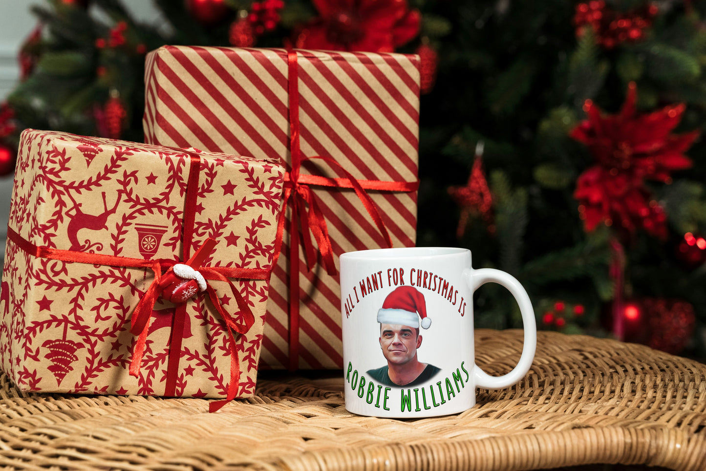 Robbie Williams Christmas Gift - Funny Christmas Mug - All I want for Christmas is Robbie Williams