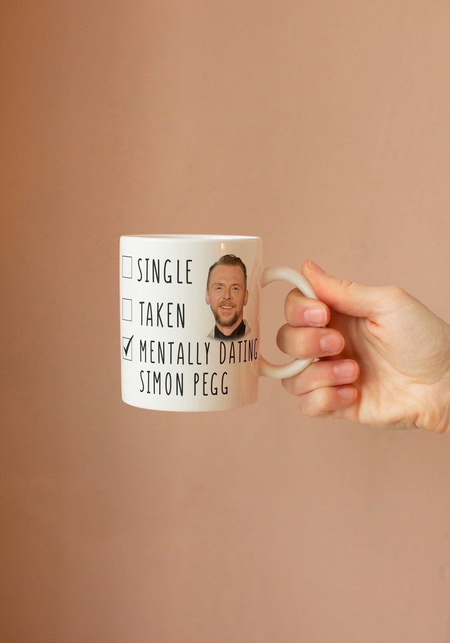 Mentally Dating Simon Pegg Coffee Mug - Funny Simon Pegg Mug