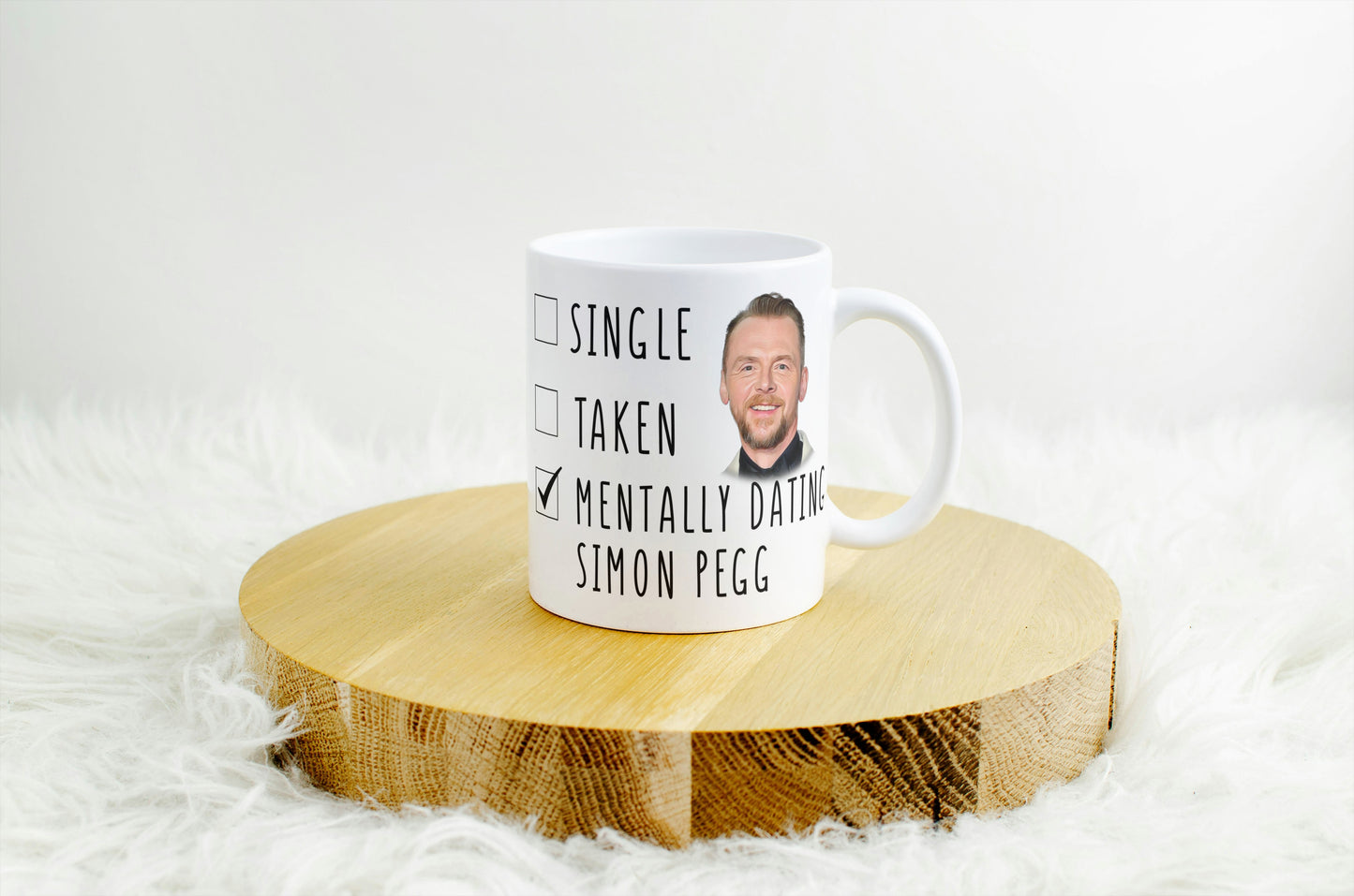 Mentally Dating Simon Pegg Coffee Mug - Funny Simon Pegg Mug