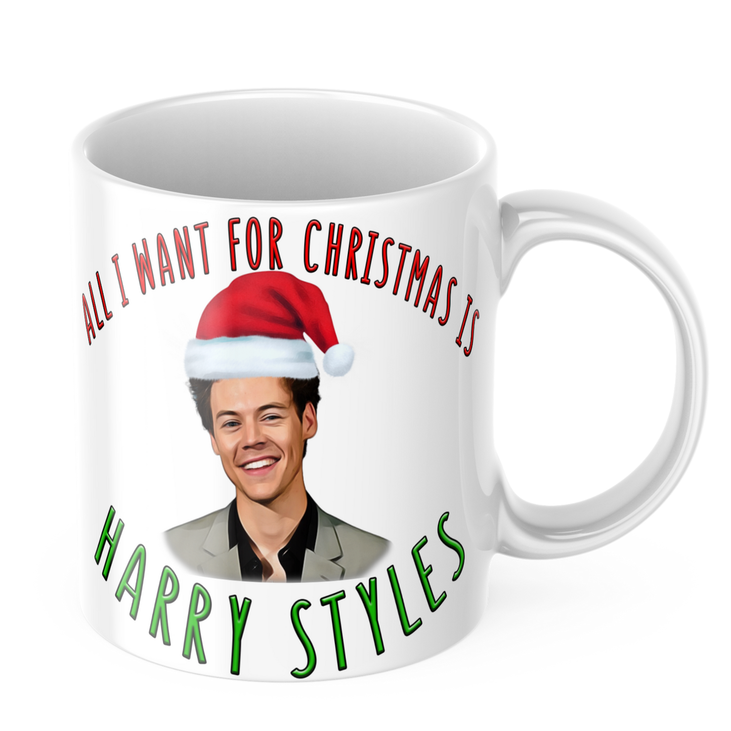 All I Want For Christmas Is Harry Styles Coffee Mug - Funny Coffee Mug