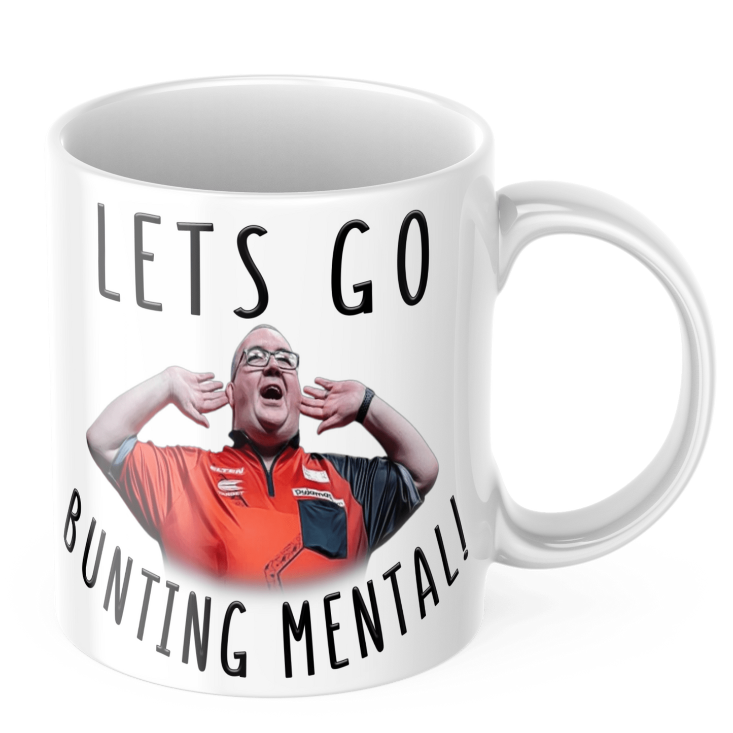 Stephen Bunting Mental Coffee Gift Mug - Lets Go Bunting Mental!