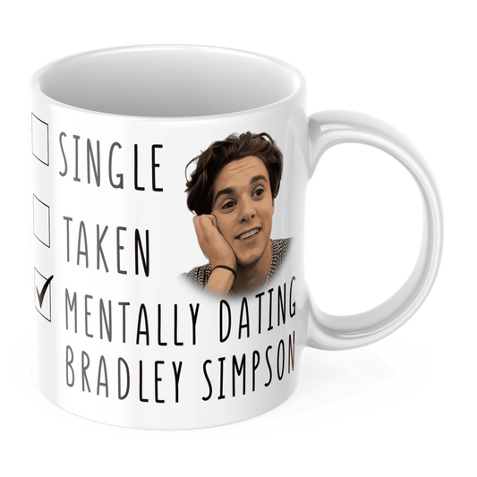 The Vamps Bradley Simpson Coffee Gift Mug - Funny "Mentally Dating" Coffee Gift Mug