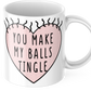 Funny hairy balls coffee mug