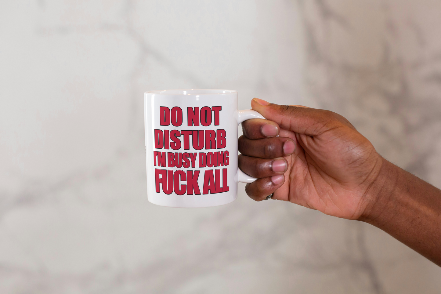 Funny Do Not Disturb Coffee Mug - For Lazy People - Funny Office/Workplace Mug