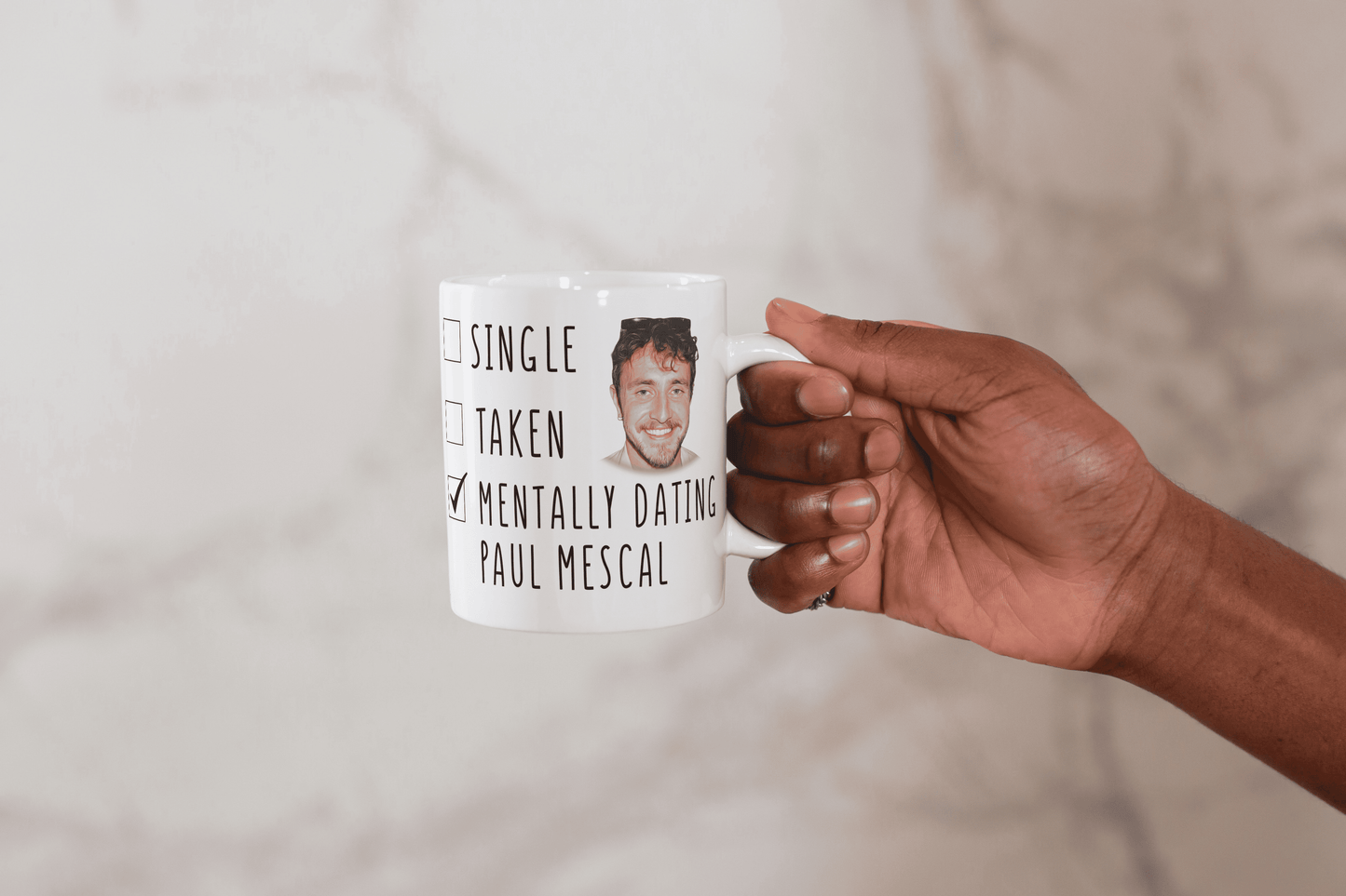 Mentally Dating Paul Mescal Mug – Mothers Day Gift! Funny Celebrity Crush Coffee Mug – Gift for Paul Mescal Fans - Secret Santa - Birthday - Christmas Gift -  Mothers Day Gift Mug