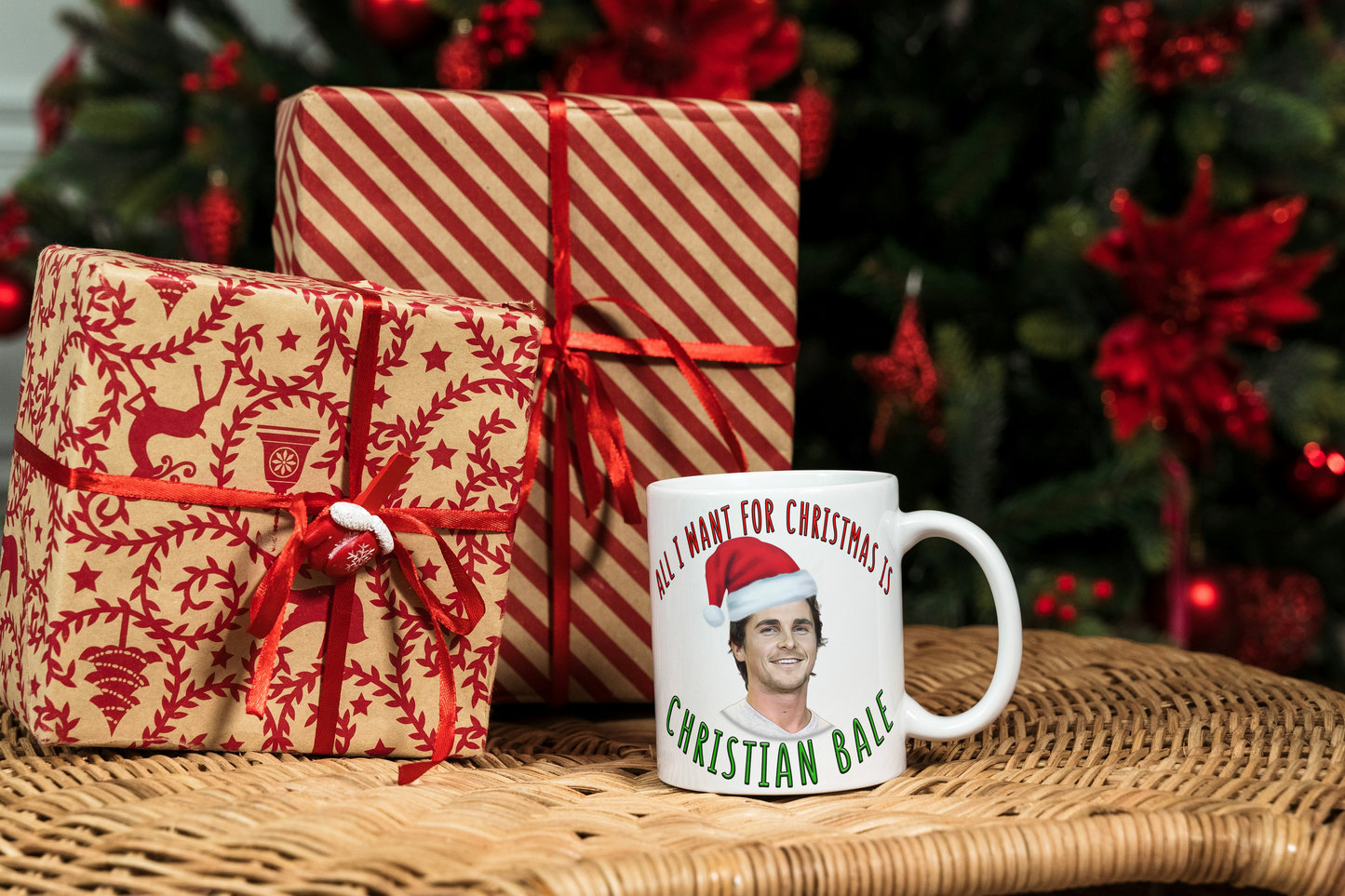 Christian Bale Christmas Coffee Mug - Funny Gift