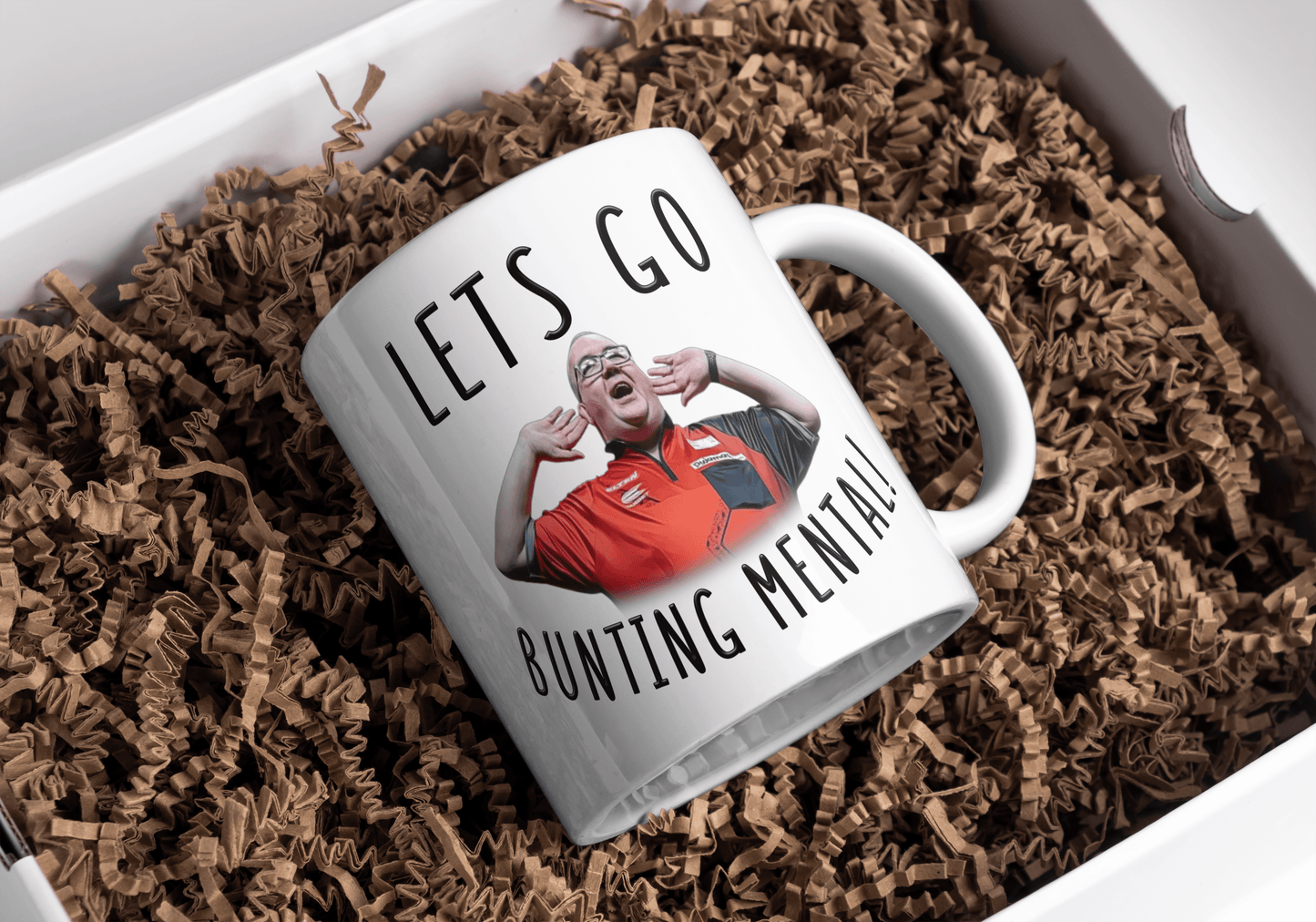 Stephen Bunting Mental Coffee Gift Mug - Lets Go Bunting Mental!