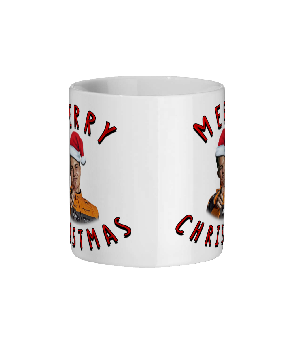 Ceramic Mug 11oz F1 Driver Merry Christmas Oscar Piastri F1 Driver Merry Christmas Oscar Piastri