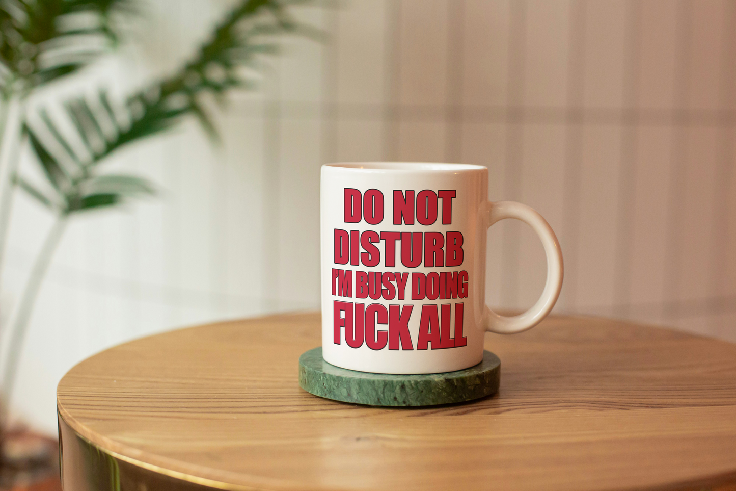 Funny Do Not Disturb Coffee Mug - For Lazy People - Funny Office/Workplace Mug