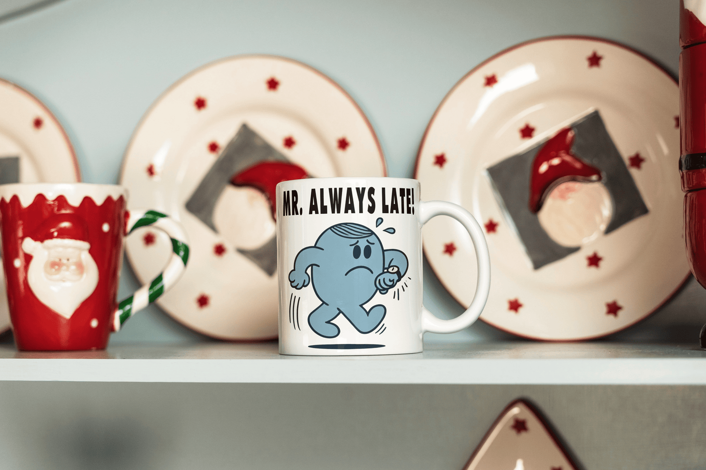 Mr. Always Late Coffee Mug - Funny Mr Men Coffee Mug