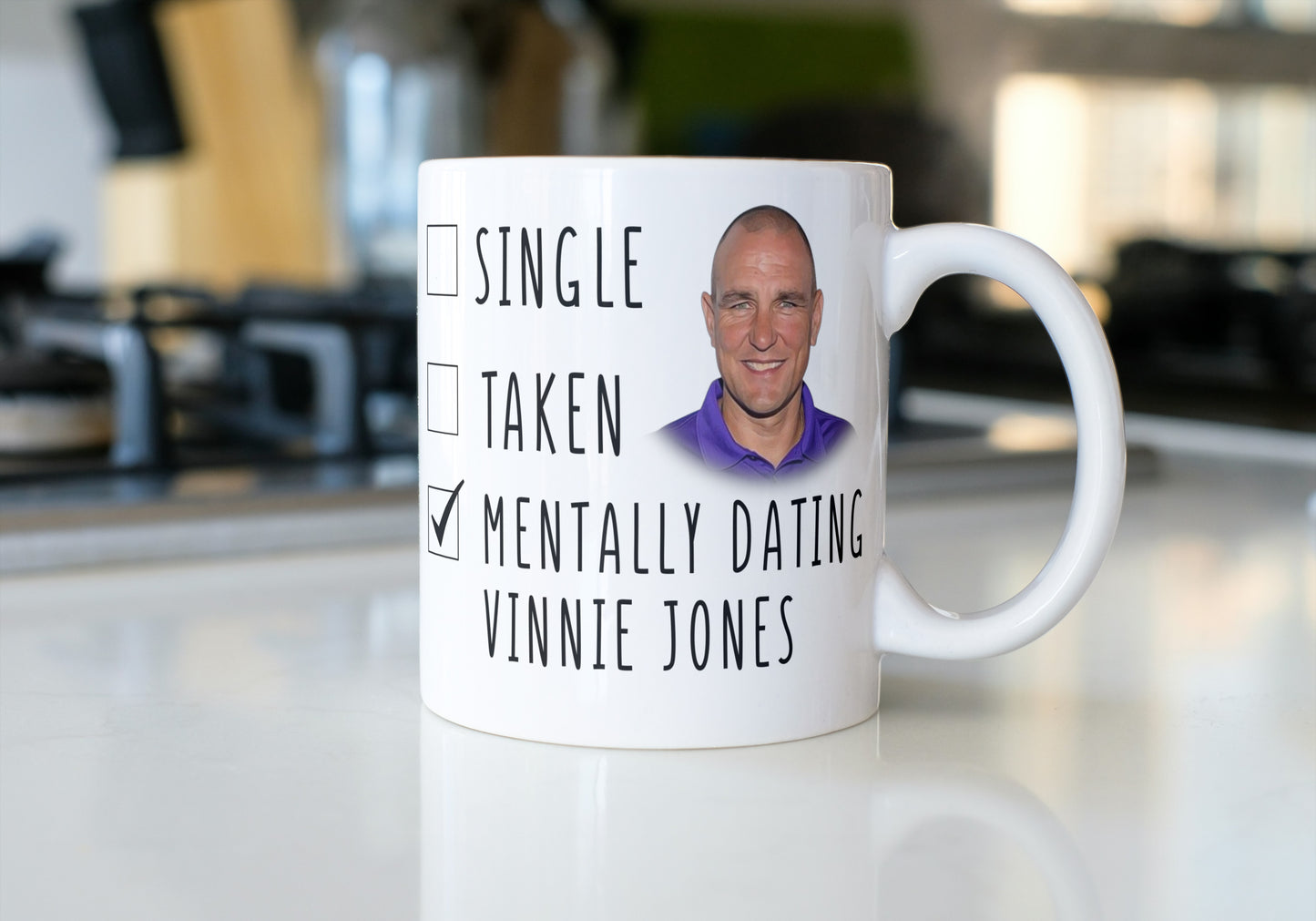 Mentally Dating Vinnie Jones Coffee Mug - Perfect Gift For Vinnie Jones Lovers