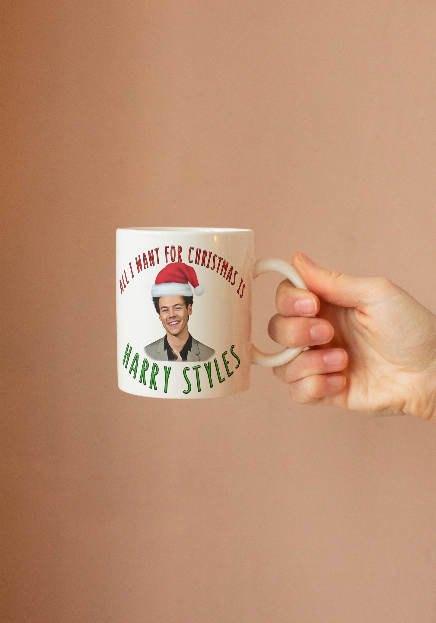 All I Want For Christmas Is Harry Styles Coffee Mug - Funny Coffee Mug