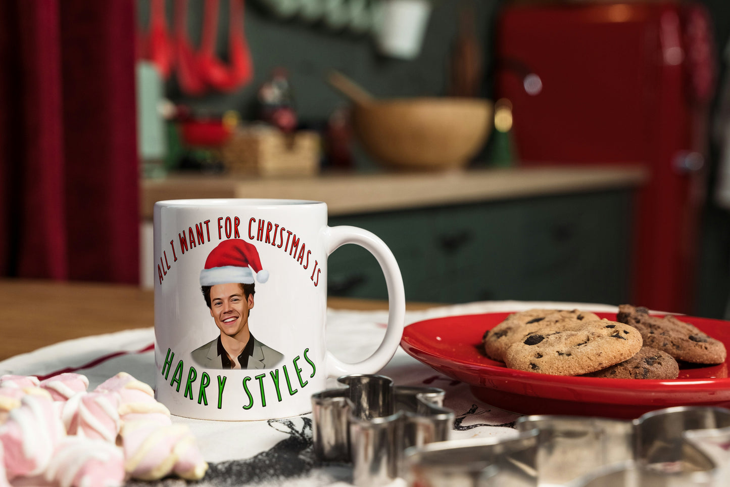 All I Want For Christmas Is Harry Styles Coffee Mug - Funny Coffee Mug