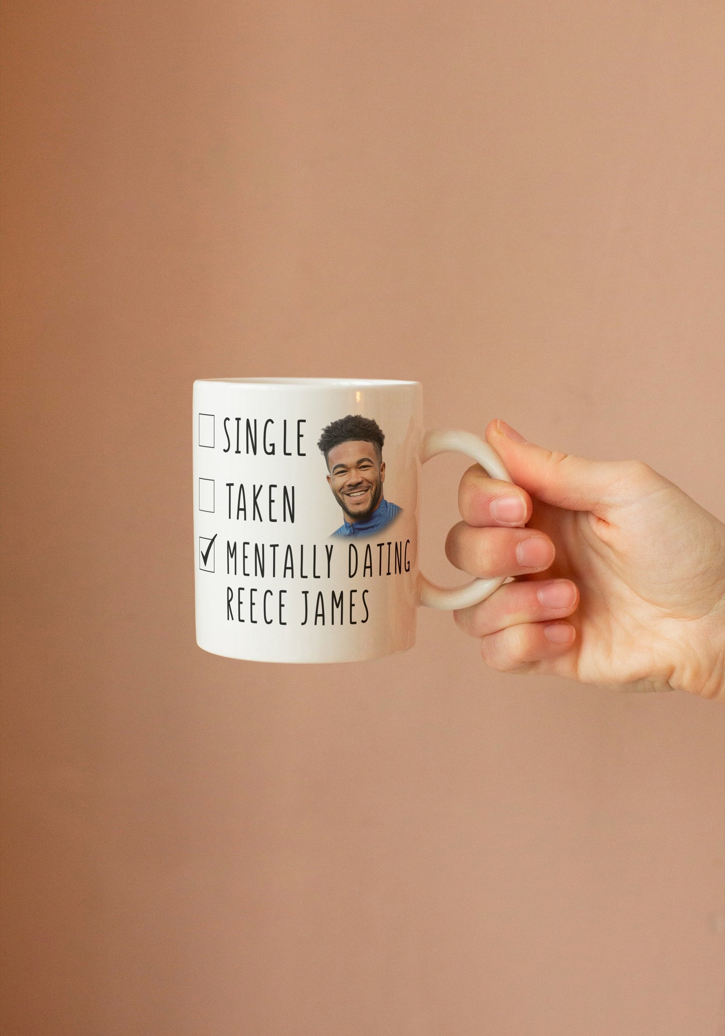 Funny Reece James Coffee Mug - Mentally Dating Reece James