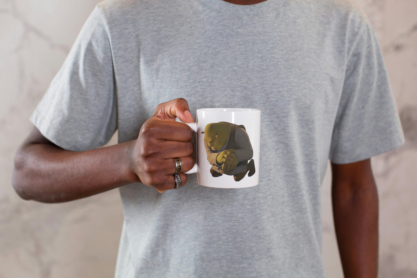 Funny Shrek Instagram Meme Gif Mug