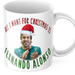 Fernando Alonso Christmas Coffee Gift Mug - All I Want For Christmas