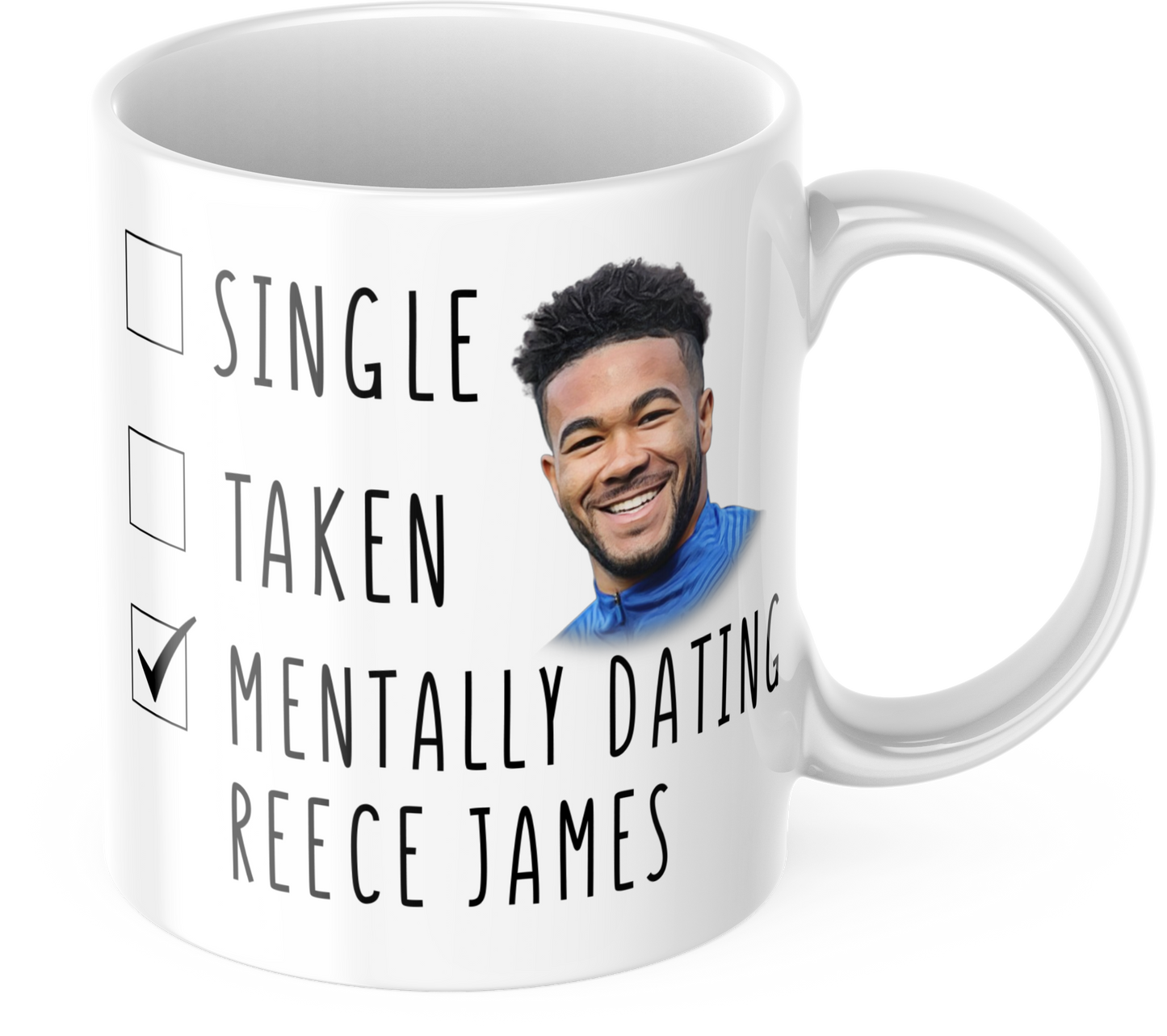 Funny Reece James Coffee Mug - Mentally Dating Reece James