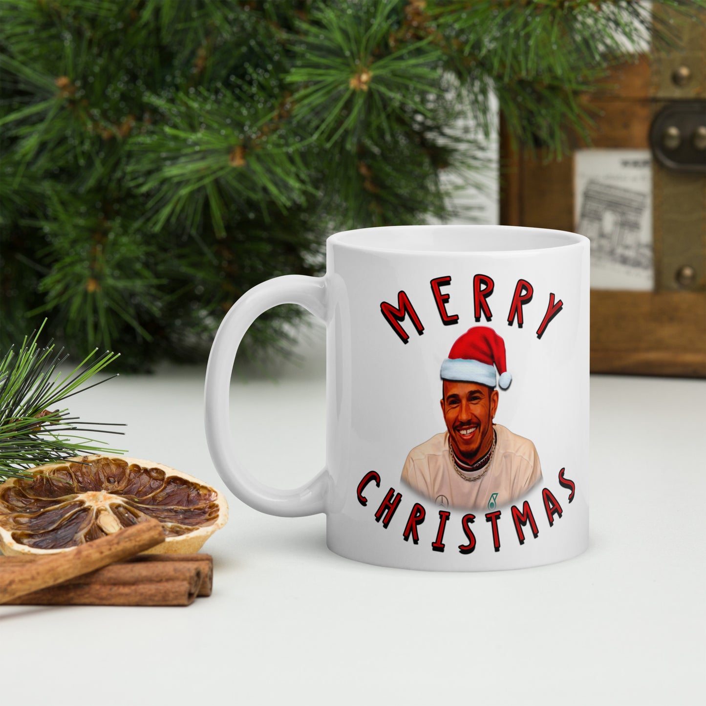 Cosy Lewis Hamilton Christmas Mug