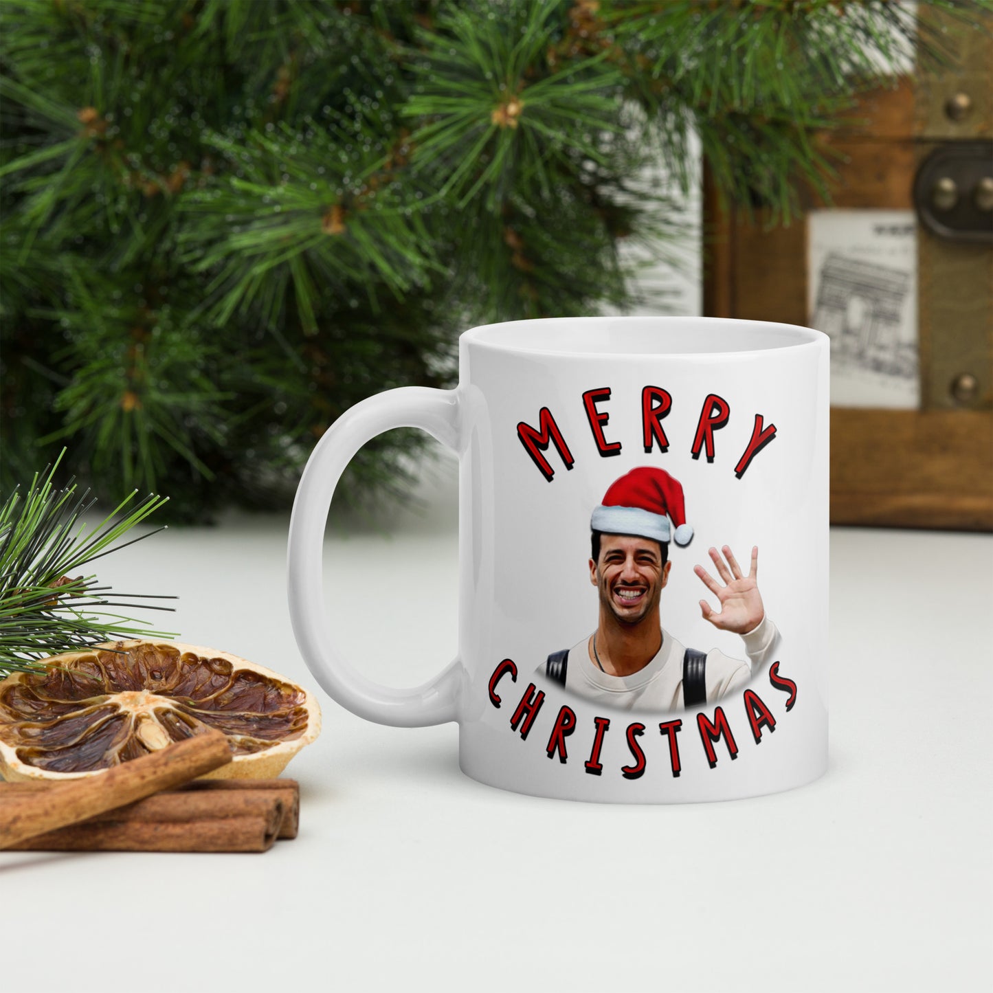 Daniel Ricciardo Merry Christmas - F1 Christmas Coffee Mug