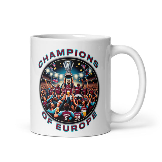 West ham Champions of Europe mug - West Ham Coffee Mug