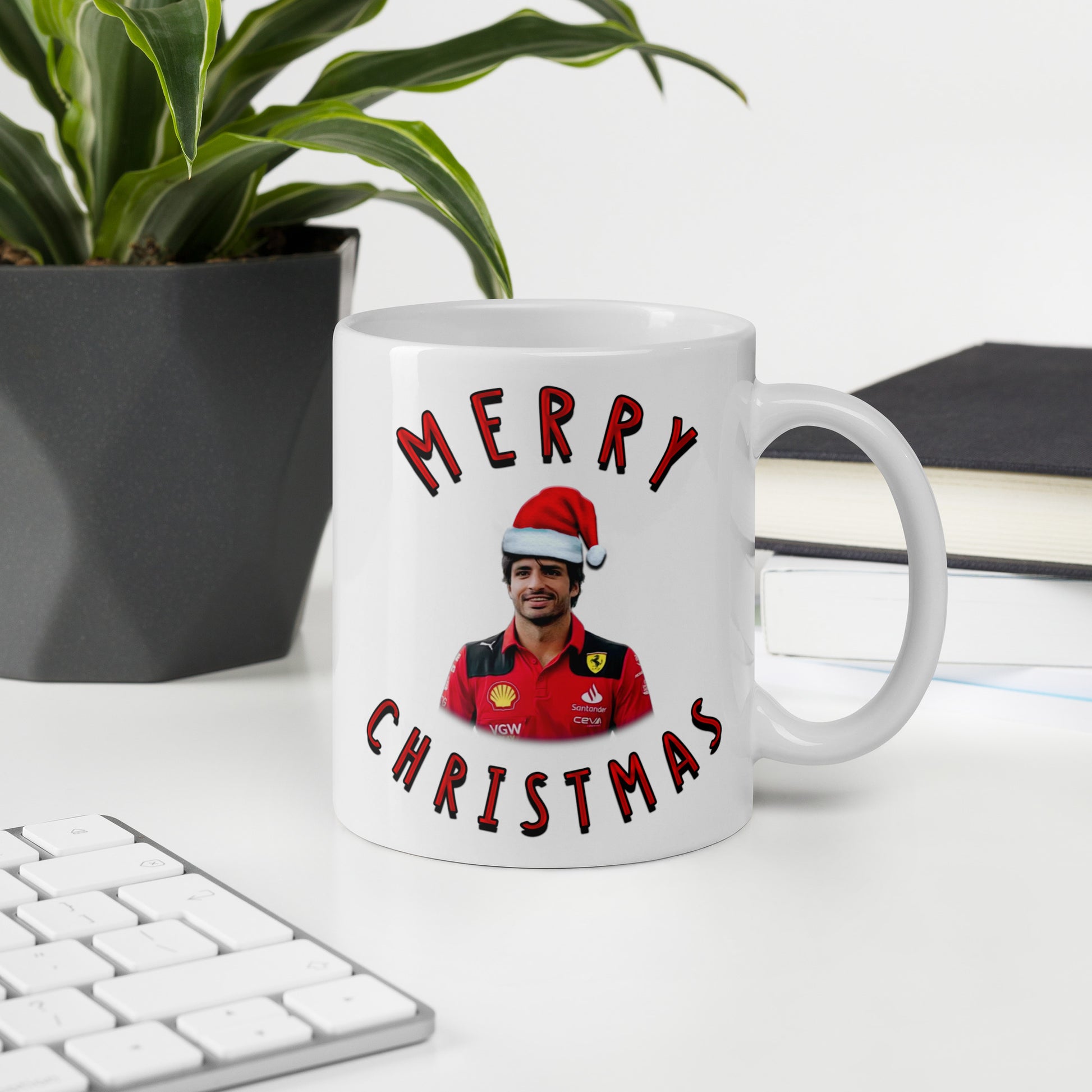 F1 Christmas Mug - Carlos Sainz Coffee Mug