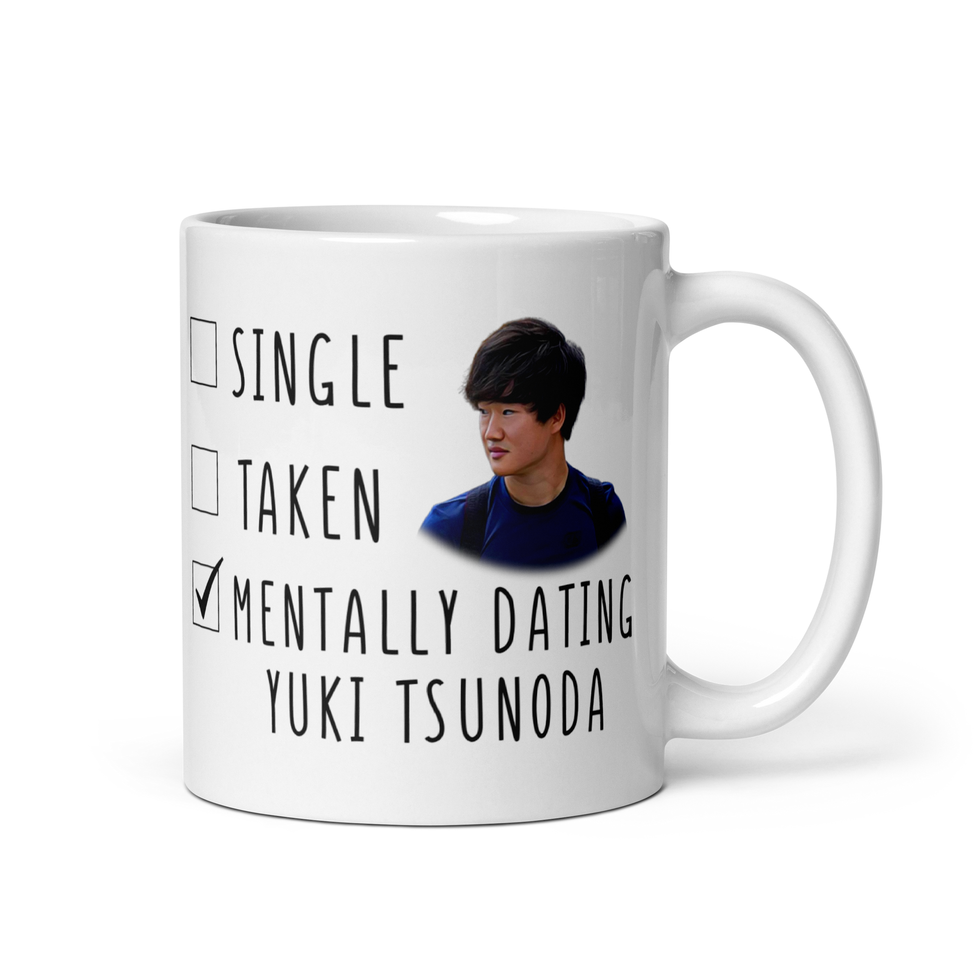 Mentally Dating Yuki Tsunoda Funny Formula 1 Mug