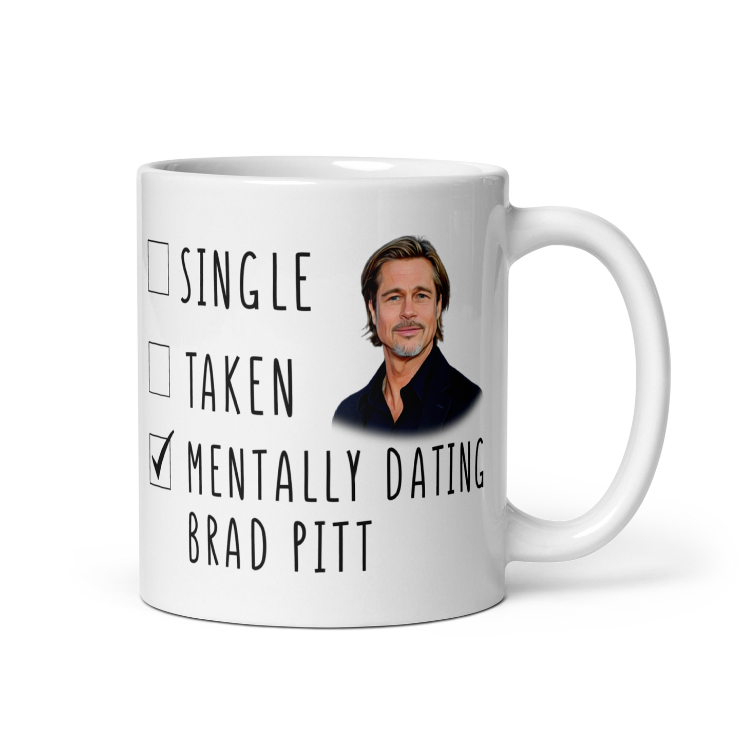 Mentally Dating Brad Pitt Mug