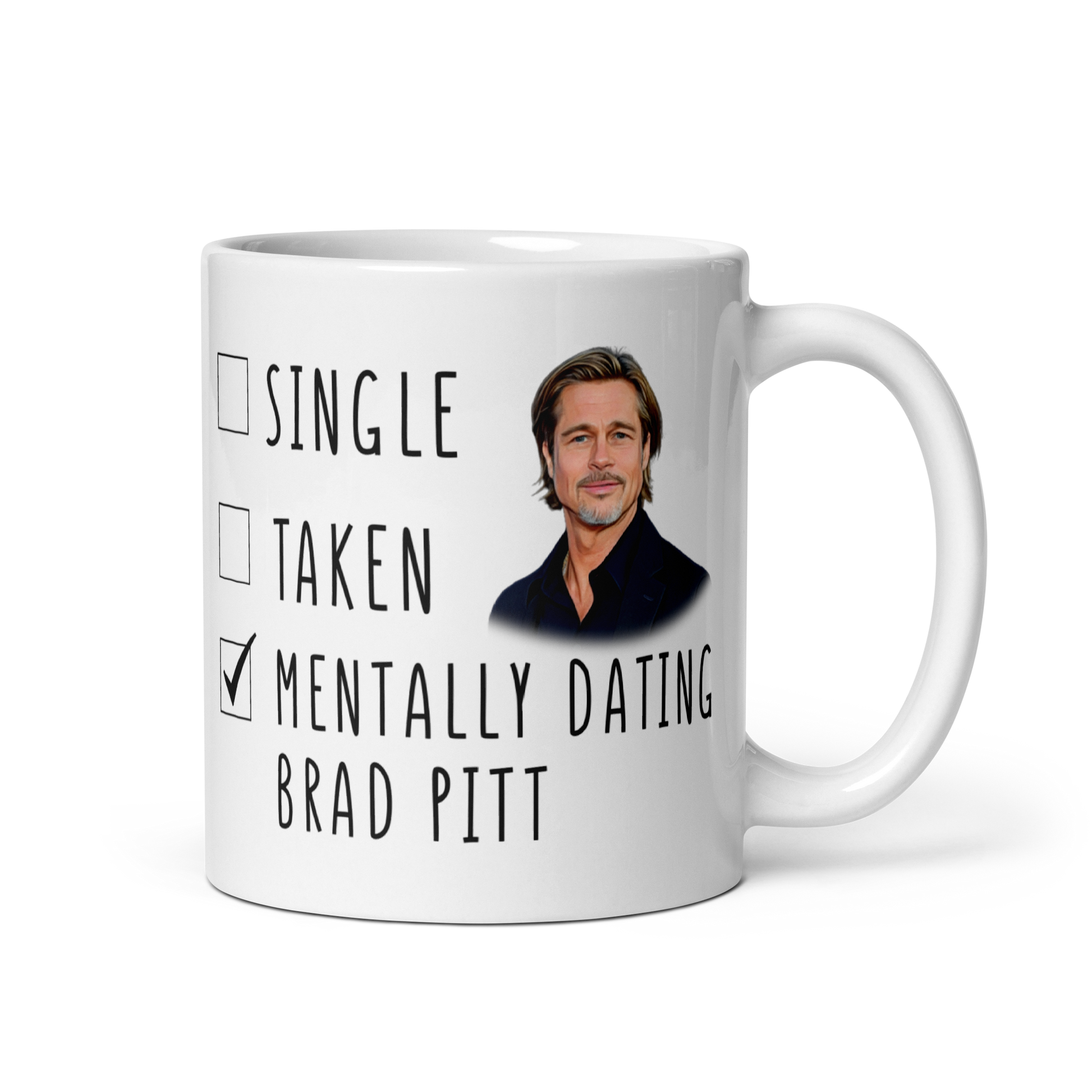 Mentally Dating Brad Pitt Mug