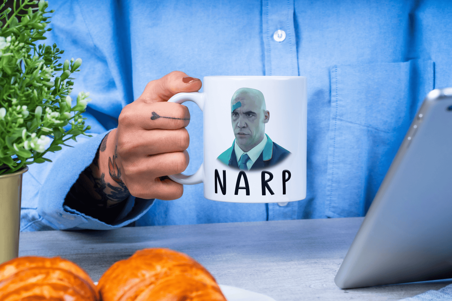 Funny Hot Fuzz Themed Coffee Mug - "Yarp" "Narp" Coffee Mug