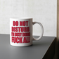 Funny Do Not Disturb Coffee Mug - For Lazy People - Funny Office/Workplace Mug